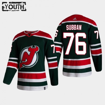 New Jersey Devils P.K. Subban 76 2020-21 Reverse Retro Authentic Shirt - Kinderen